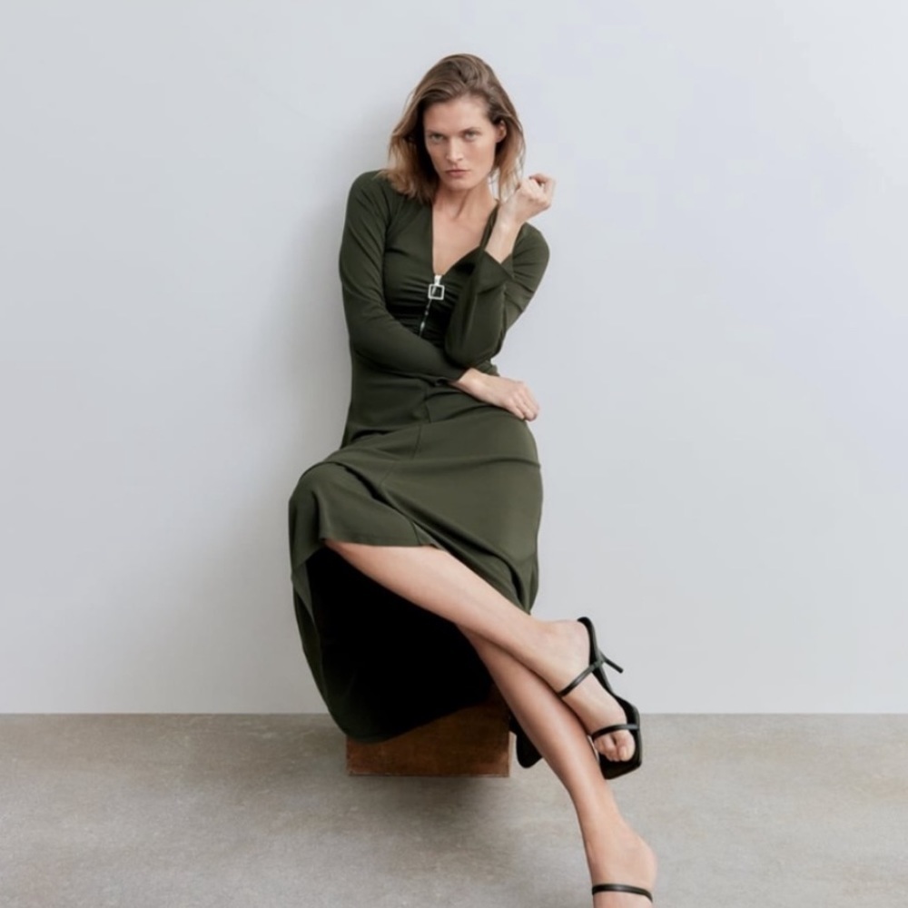 ZARA Zippered Long Dress BNWT